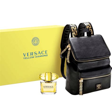 versace yellow diamond marshalls gift set|yellow diamond backpack set Versace.